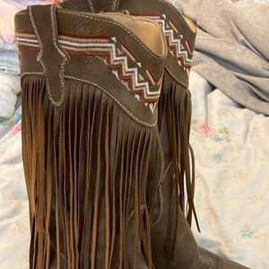 Fringe Cowboy Boots